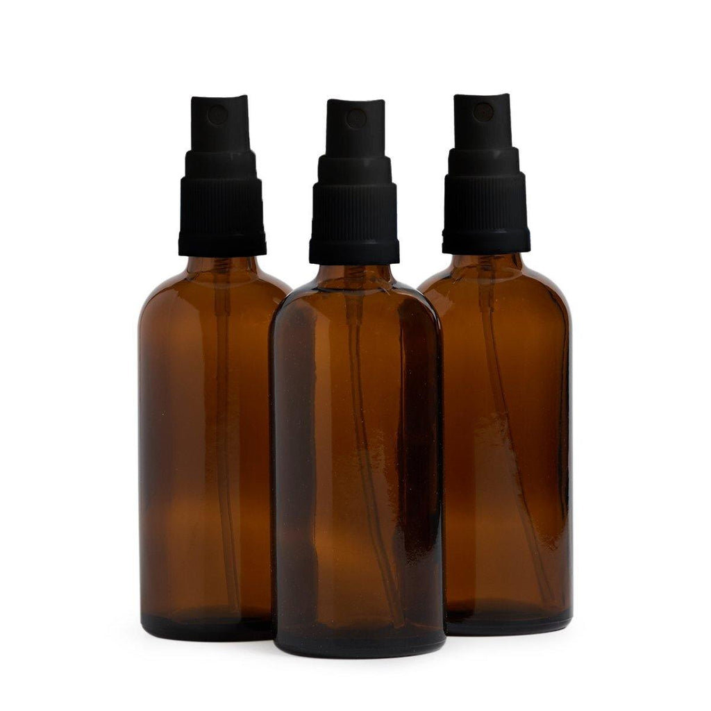 100ml Amber Glass Spray Bottle Trio - ECO. Modern Essentials